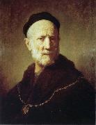 REMBRANDT Harmenszoon van Rijn Portrait of Rembrandt-s Father oil on canvas